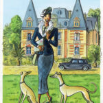 CATEL – JOSÉPHINE BAKER - Dessin original pour une affiche du Vésinet - R10