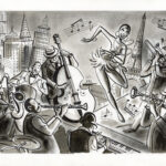 CATEL – JOSÉPHINE BAKER - Dessin original pour un texte d'Anne Goscinny - R12