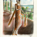 CATEL – JOSÉPHINE BAKER - Dessin original pour une expo institutionnelle - R13