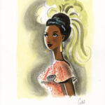 CATEL – JOSÉPHINE BAKER - Dessin original pour une expo institutionnelle à Toulouse - R22
