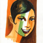CATEL – JOSÉPHINE BAKER - Dessin original pour une expo institutionnelle à Toulouse - R23