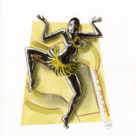 CATEL – JOSÉPHINE BAKER - Dessin original pour une expo institutionnelle à Saint-Quentin - R30