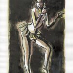 CATEL – JOSÉPHINE BAKER - Dessin original pour une expo institutionnelle à Saint-Quentin - R33