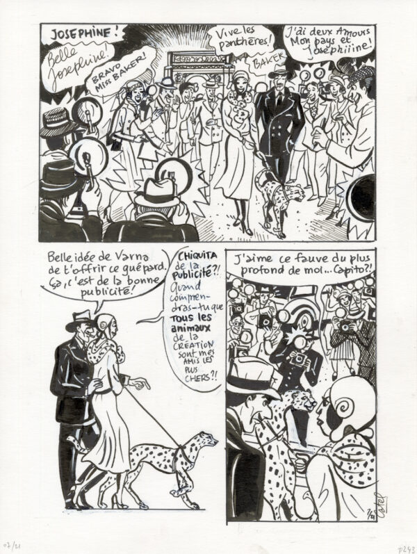 CATEL – JOSÉPHINE BAKER - Planche originale - P. 243