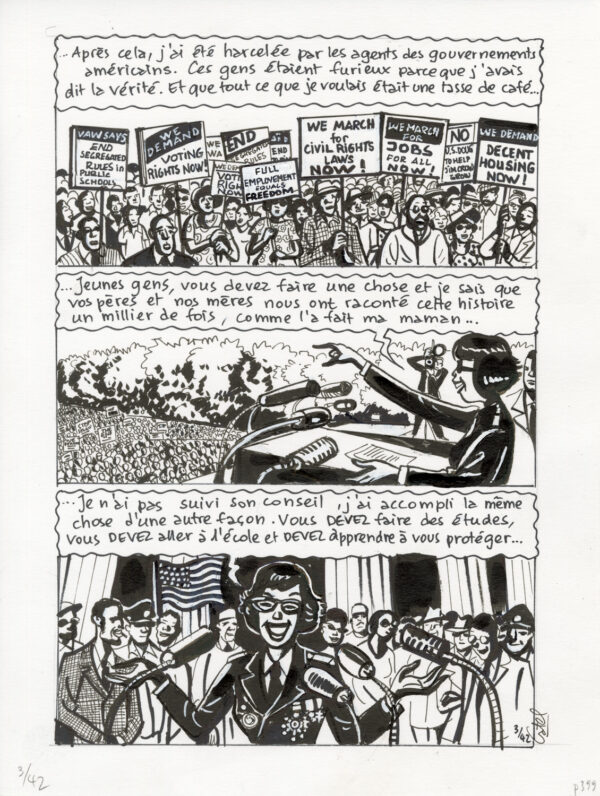 CATEL – JOSÉPHINE BAKER - Planche originale - P. 399