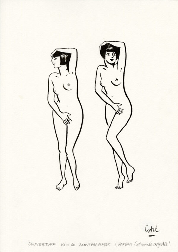 CATEL – KIKI DE MONTPARNASSE - Édition spéciale - Illustration originale de couverture - R01