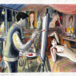 CATEL – KIKI DE MONTPARNASSE - Dessin original pour article - Revue Dada - R05
