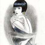 CATEL – KIKI DE MONTPARNASSE - Dessin original pour une expo institutionnelle - R12