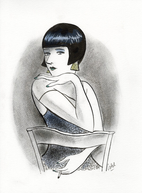 CATEL – KIKI DE MONTPARNASSE - Dessin original pour une expo institutionnelle - R12
