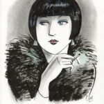 CATEL – KIKI DE MONTPARNASSE - Dessin original pour une expo institutionnelle - R13