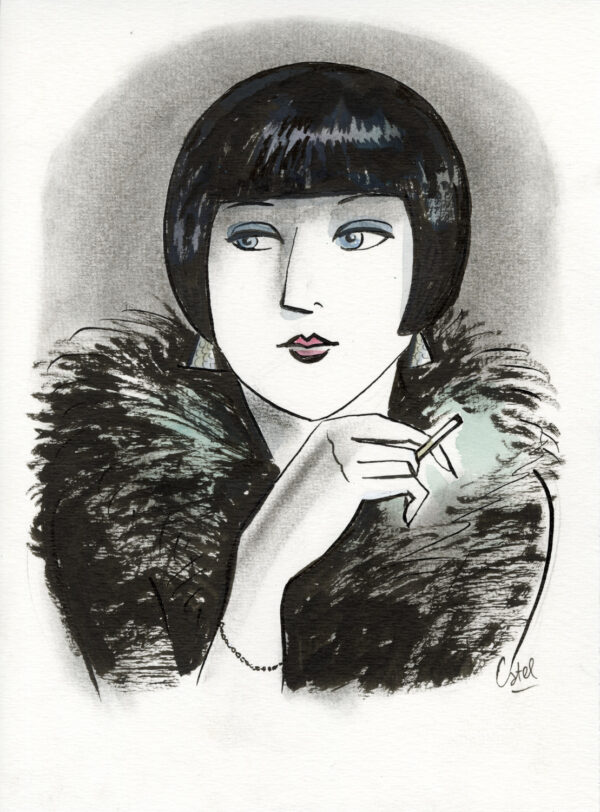 CATEL – KIKI DE MONTPARNASSE - Dessin original pour une expo institutionnelle - R13