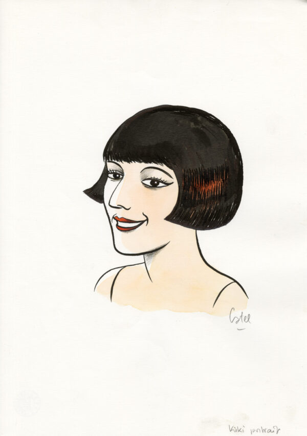 CATEL – KIKI DE MONTPARNASSE - Dessin original pour un dossier de presse - R14
