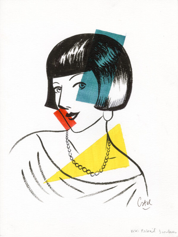 CATEL – KIKI DE MONTPARNASSE - Dessin original pour une expo à Montargis - R15