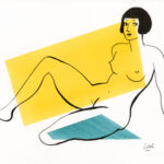 CATEL – KIKI DE MONTPARNASSE - Dessin original pour une expo institutionnelle - R17