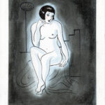 CATEL – KIKI DE MONTPARNASSE - Dessin original pour une expo institutionnelle - R18