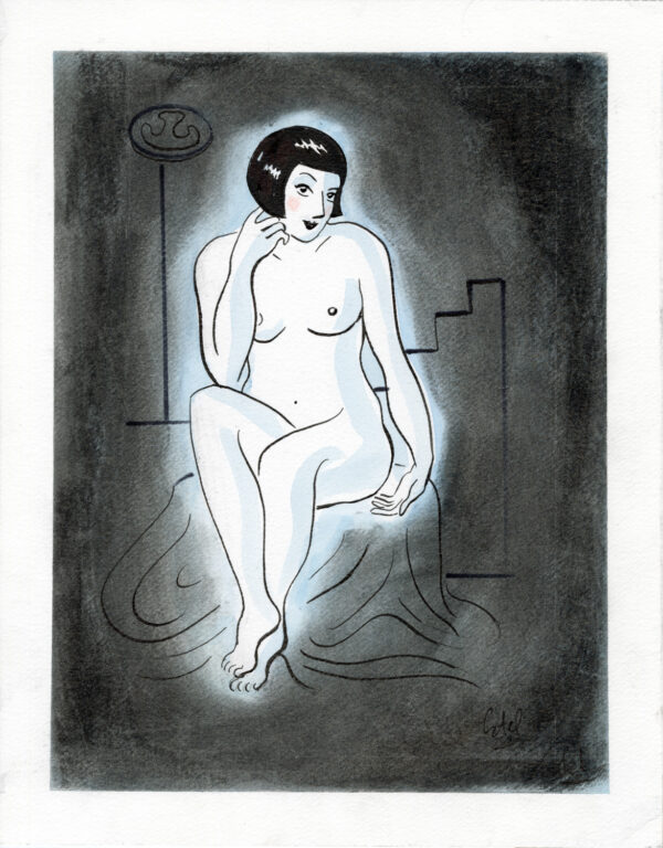 CATEL – KIKI DE MONTPARNASSE - Dessin original pour une expo institutionnelle - R18