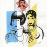 CATEL -  "Les clandestines de l'Histoire" - Dessin original pour l'affiche