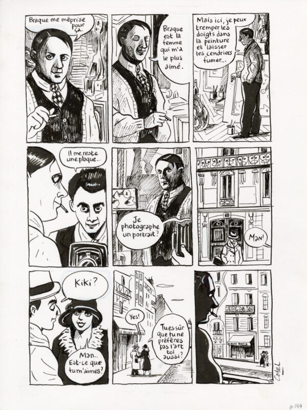 CATEL – KIKI DE MONTPARNASSE - PLANCHE ORIGINALE - P. 144