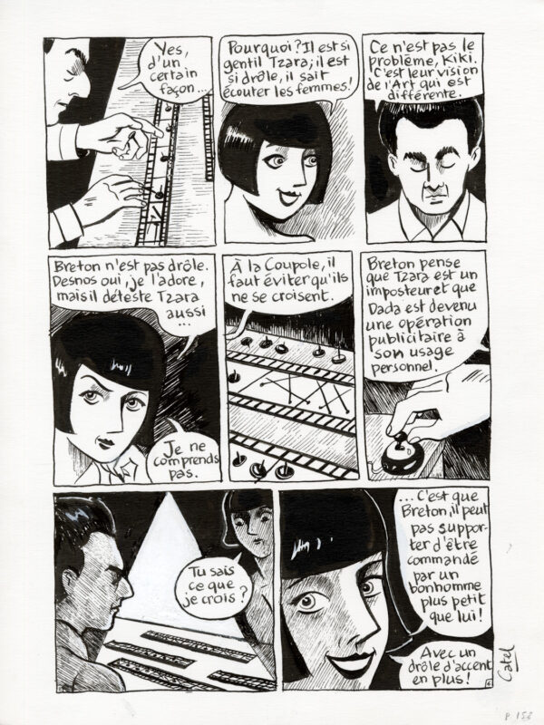 CATEL – KIKI DE MONTPARNASSE - PLANCHE ORIGINALE - P. 158