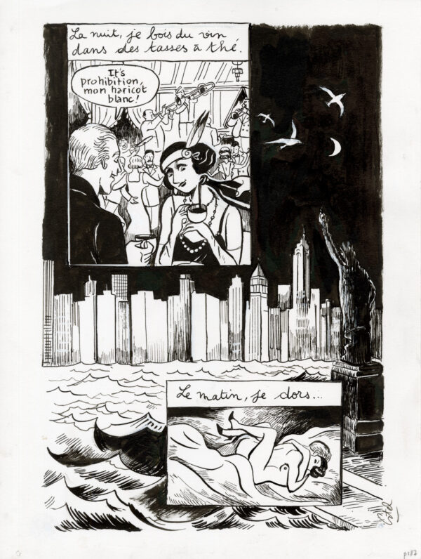 CATEL – KIKI DE MONTPARNASSE - PLANCHE ORIGINALE - P. 187