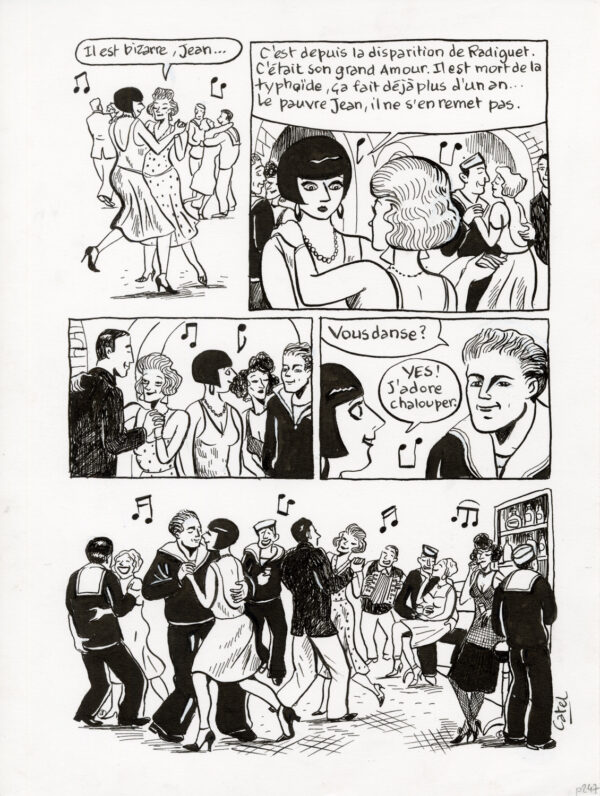 CATEL – KIKI DE MONTPARNASSE - PLANCHE ORIGINALE - P. 247
