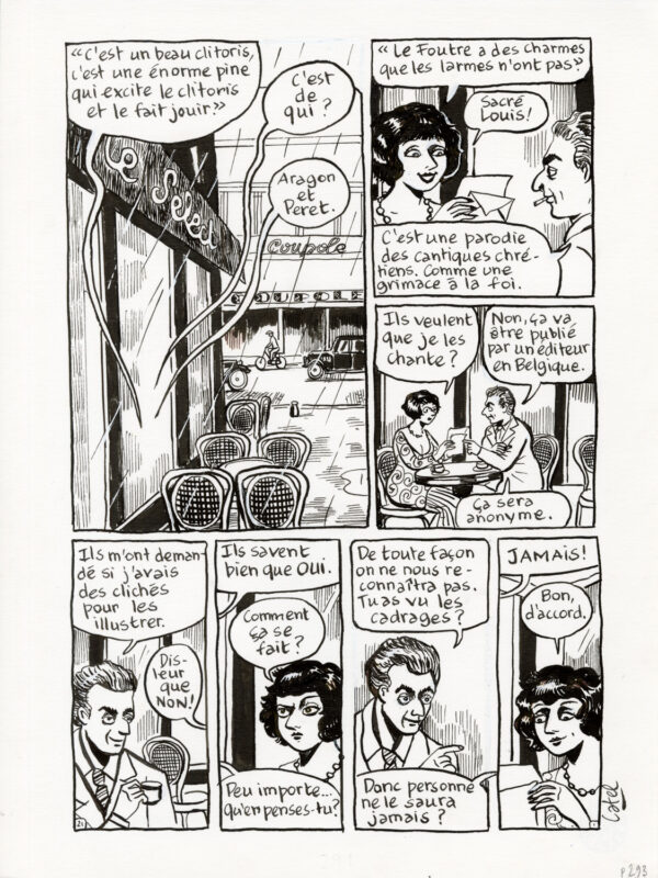 CATEL – KIKI DE MONTPARNASSE - PLANCHE ORIGINALE - P. 293