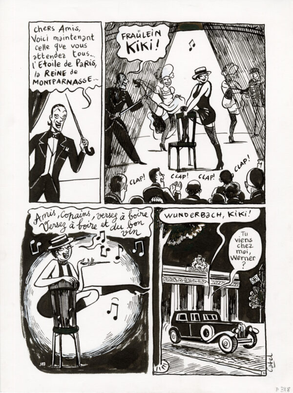 CATEL – KIKI DE MONTPARNASSE - PLANCHE ORIGINALE - P. 318