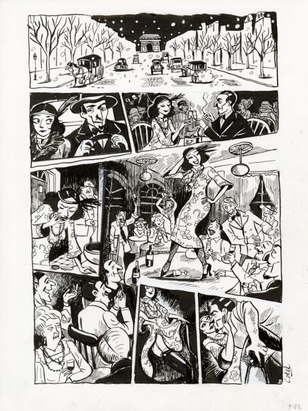 CATEL – KIKI DE MONTPARNASSE - PLANCHE ORIGINALE - P. 82