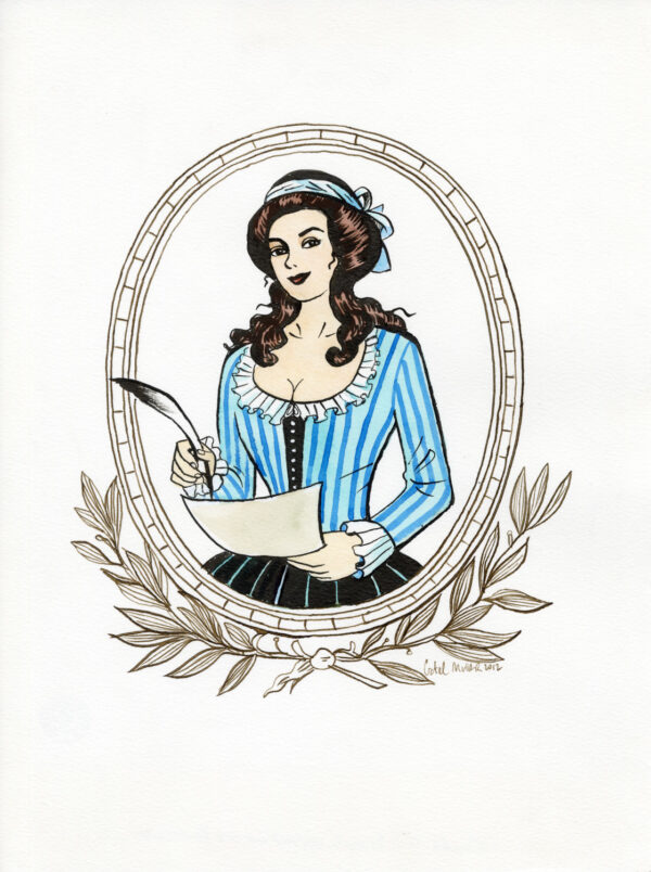 CATEL – OLYMPE DE GOUGES - Illustration originale de couverture - R01