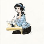 CATEL – OLYMPE DE GOUGES - Dessin original pour l'affiche du Festival SoBD - R04