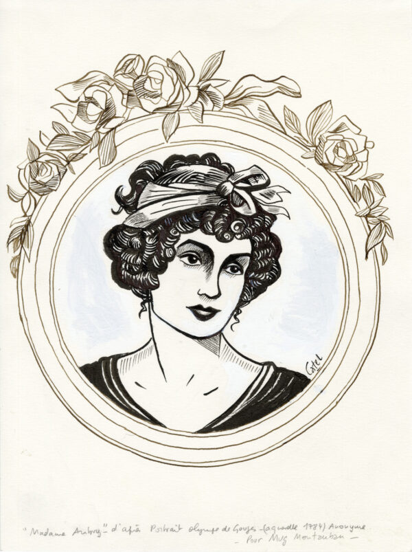 CATEL – OLYMPE DE GOUGES - Dessin original pour affiche à Montauban - R05