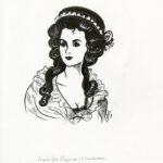 CATEL – OLYMPE DE GOUGES - Dessin original pour dossier de presse - R08