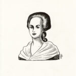 CATEL – OLYMPE DE GOUGES - Dessin original pour une expo institutionnelle - R14