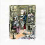 CATEL – OLYMPE DE GOUGES - Dessin original pour une expo institutionnelle - R16