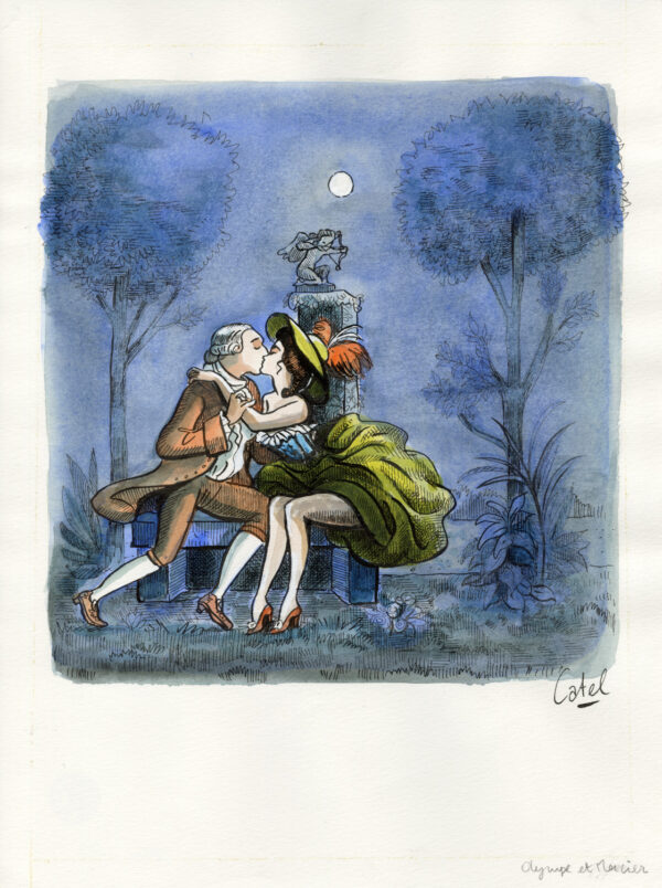 CATEL – OLYMPE DE GOUGES - Dessin original pour une expo institutionnelle - R20