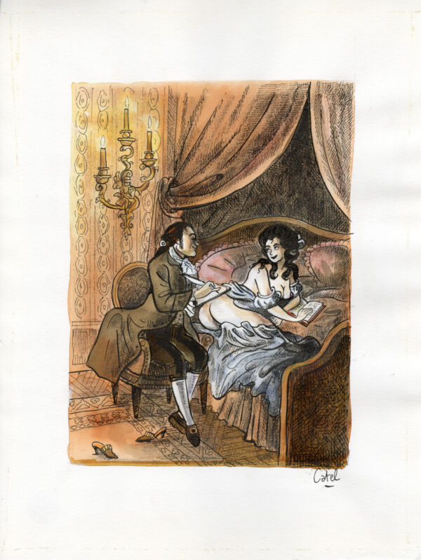 CATEL – OLYMPE DE GOUGES - Dessin original inédit - R23