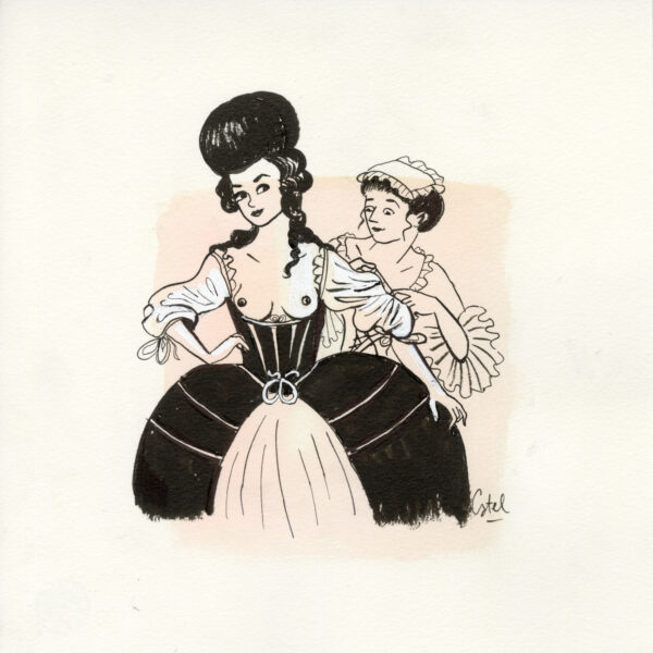 CATEL – OLYMPE DE GOUGES - Dessin original inédit - R25