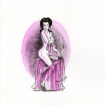 CATEL – OLYMPE DE GOUGES - Dessin original inédit - R26