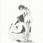CATEL – OLYMPE DE GOUGES - Dessin original inédit - R32
