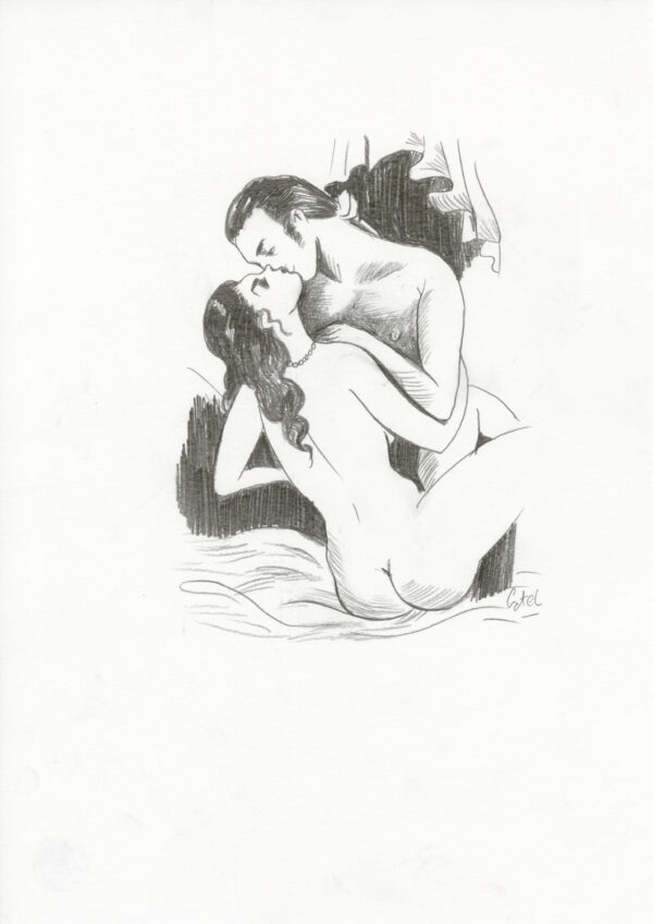 CATEL – OLYMPE DE GOUGES - Dessin original inédit - R33