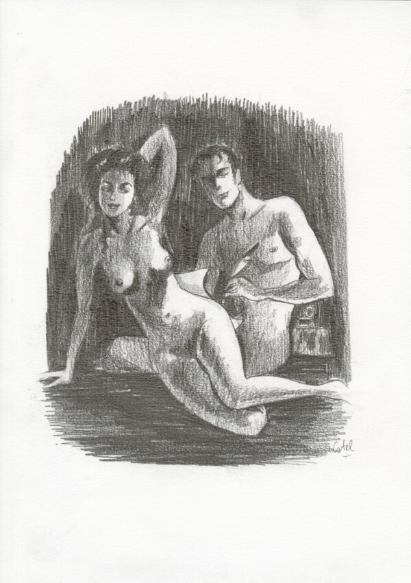 CATEL – OLYMPE DE GOUGES - Dessin original inédit - R34