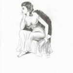 CATEL – OLYMPE DE GOUGES - Dessin original inédit - R35