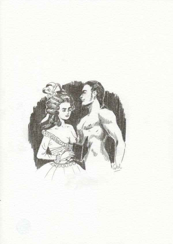 CATEL – OLYMPE DE GOUGES - Dessin original inédit - R37