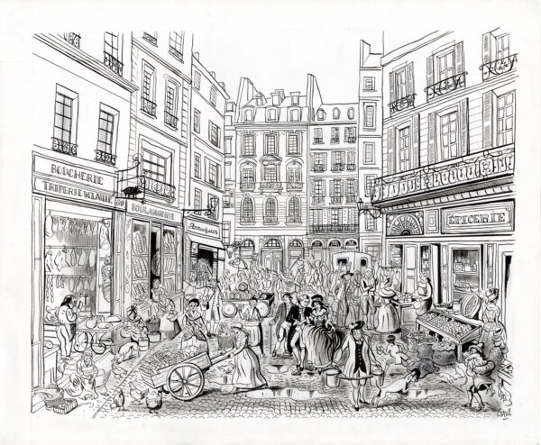 CATEL – OLYMPE DE GOUGES - Dessin original pour une expo institutionnelle - R38
