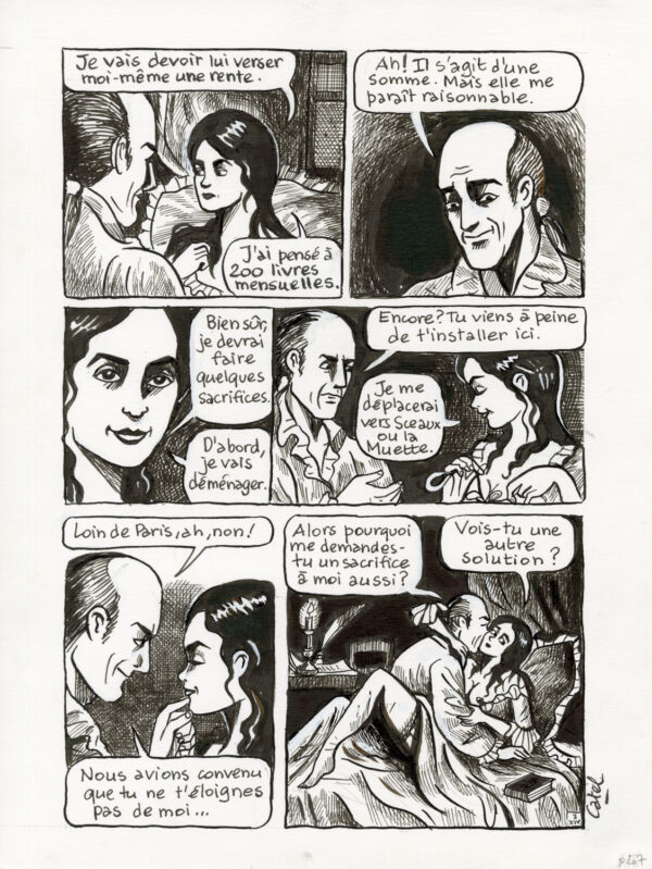 CATEL – OLYMPE DE GOUGES - Planche originale - P. 207