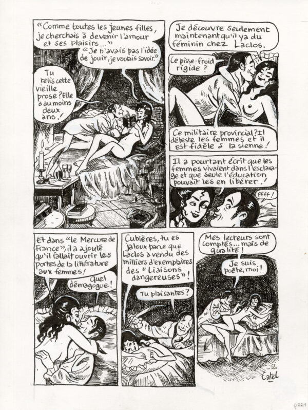 CATEL – OLYMPE DE GOUGES - Planche originale - P. 221
