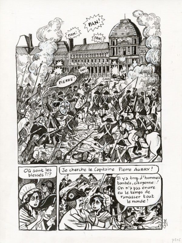 CATEL – OLYMPE DE GOUGES - Planche originale - P. 345