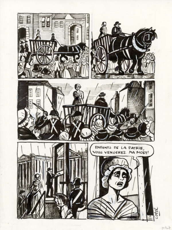 CATEL – OLYMPE DE GOUGES - Planche originale - P. 407