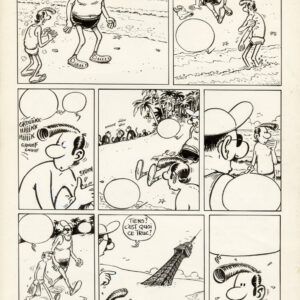 Frank Margerin - Planche originale de Bananes Métalliques