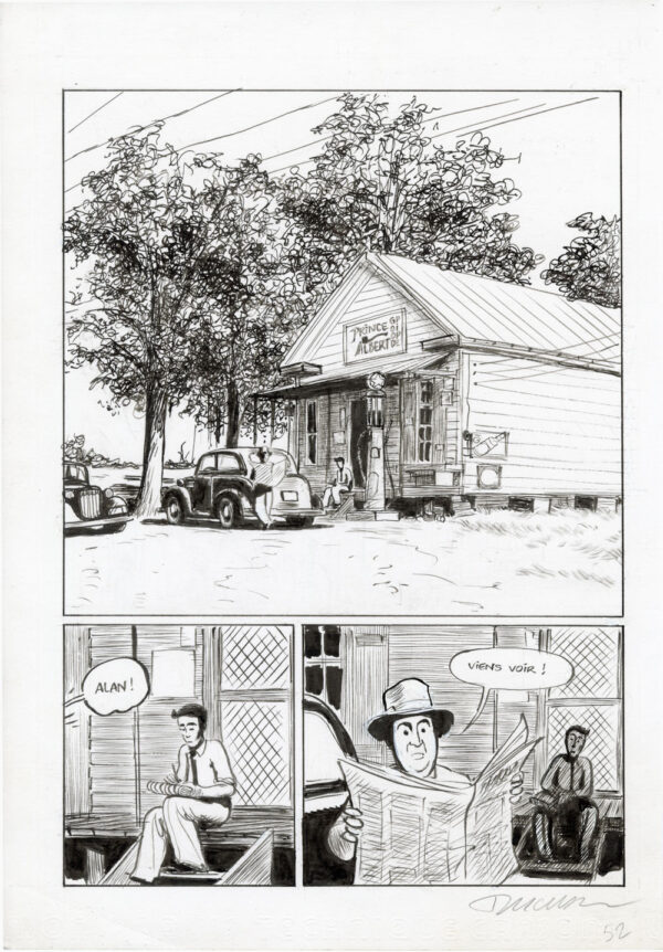 FRANTZ DUCHAZEAU - Lomax - Planche originale 52